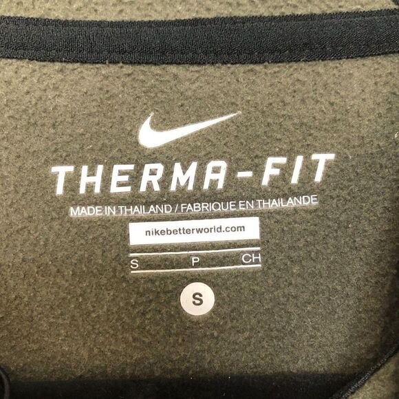 NIKE Sweatshirt Women's Size Small Green Black Vixen Therma-Fit Snake Print - Picture 6 of 13